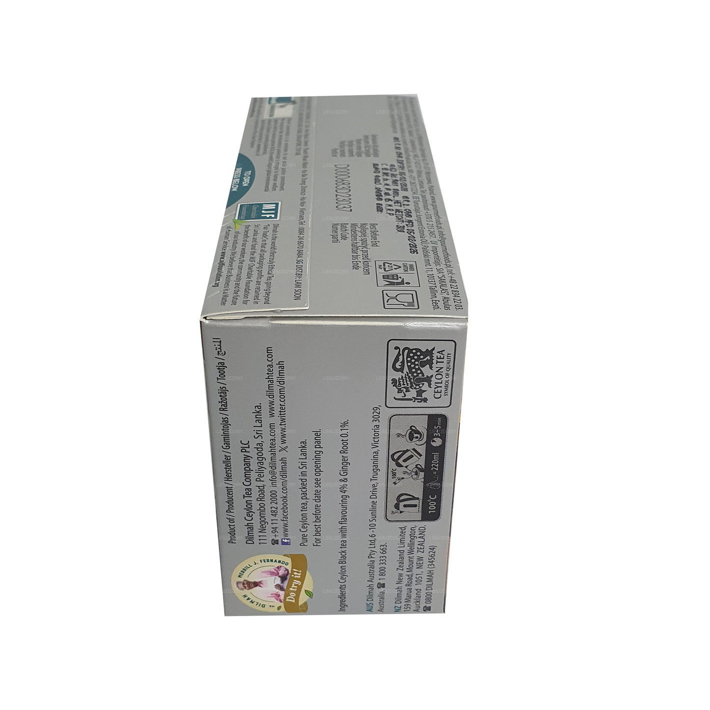 Tè nero aromatizzato allo zenzero Dilmah (30 g) 20 bustine di tè