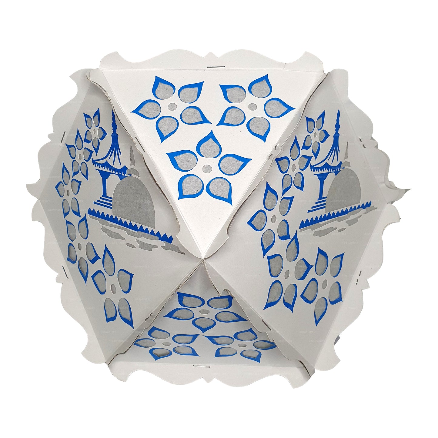 Lakpura Cardboard Vesak Lanterns (Atapattam Koodu) 3Pcs Pack