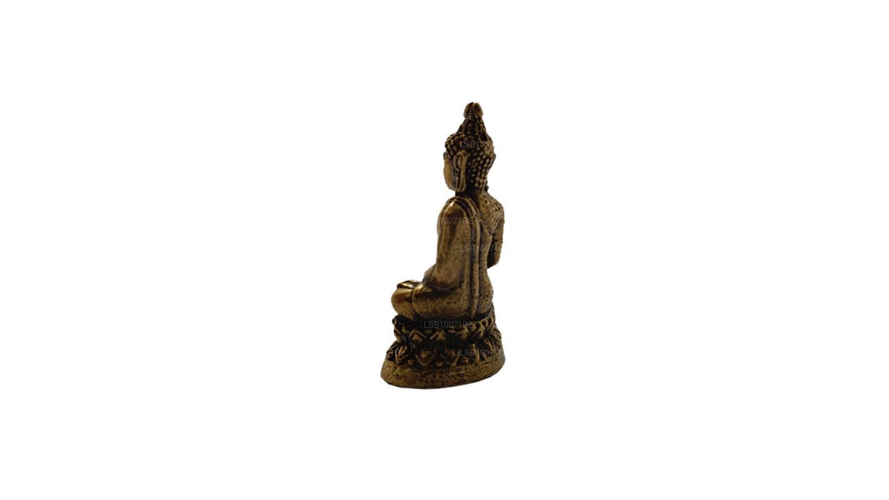 Miniature Brass Buddha Statue