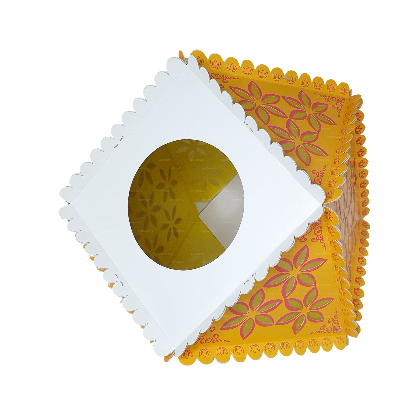 Lakpura Cardboard Vesak Lanterns (Atapattam Koodu) 3Pcs Pack