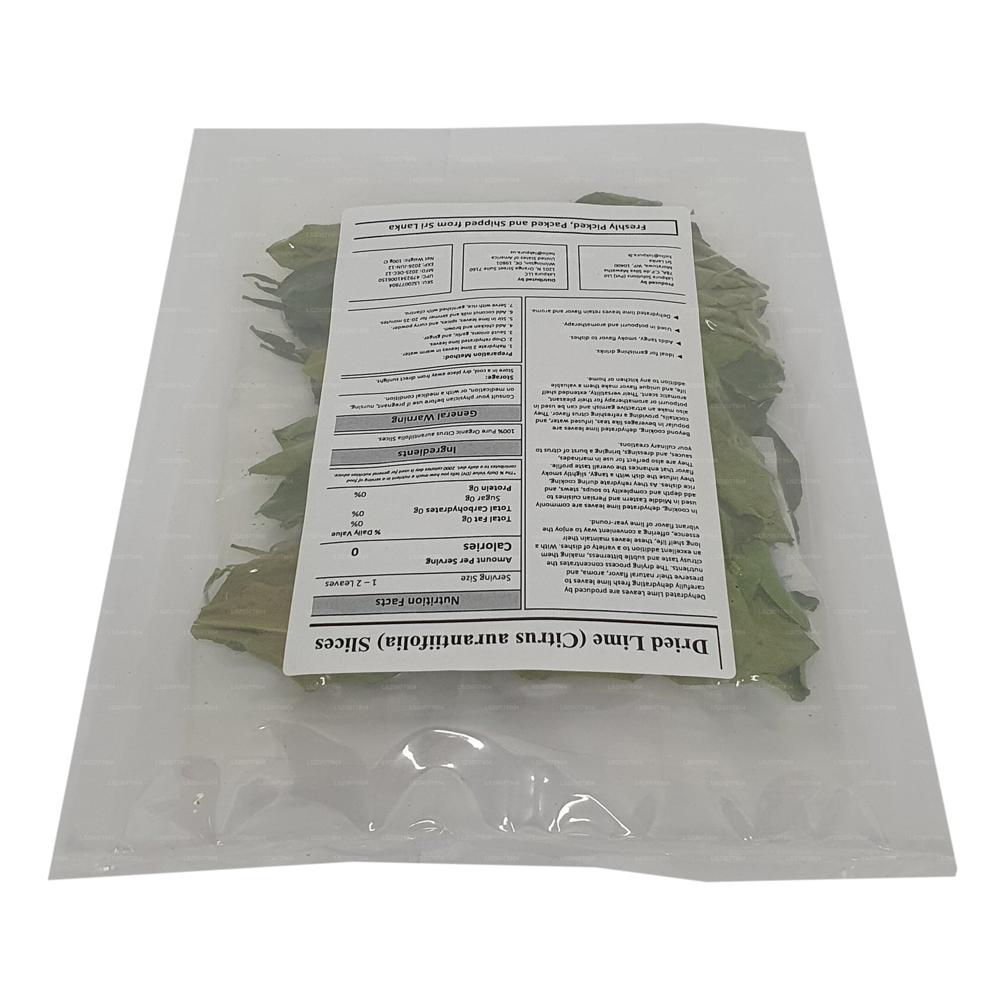 Lakpura® Dehydrated Lime Leaves