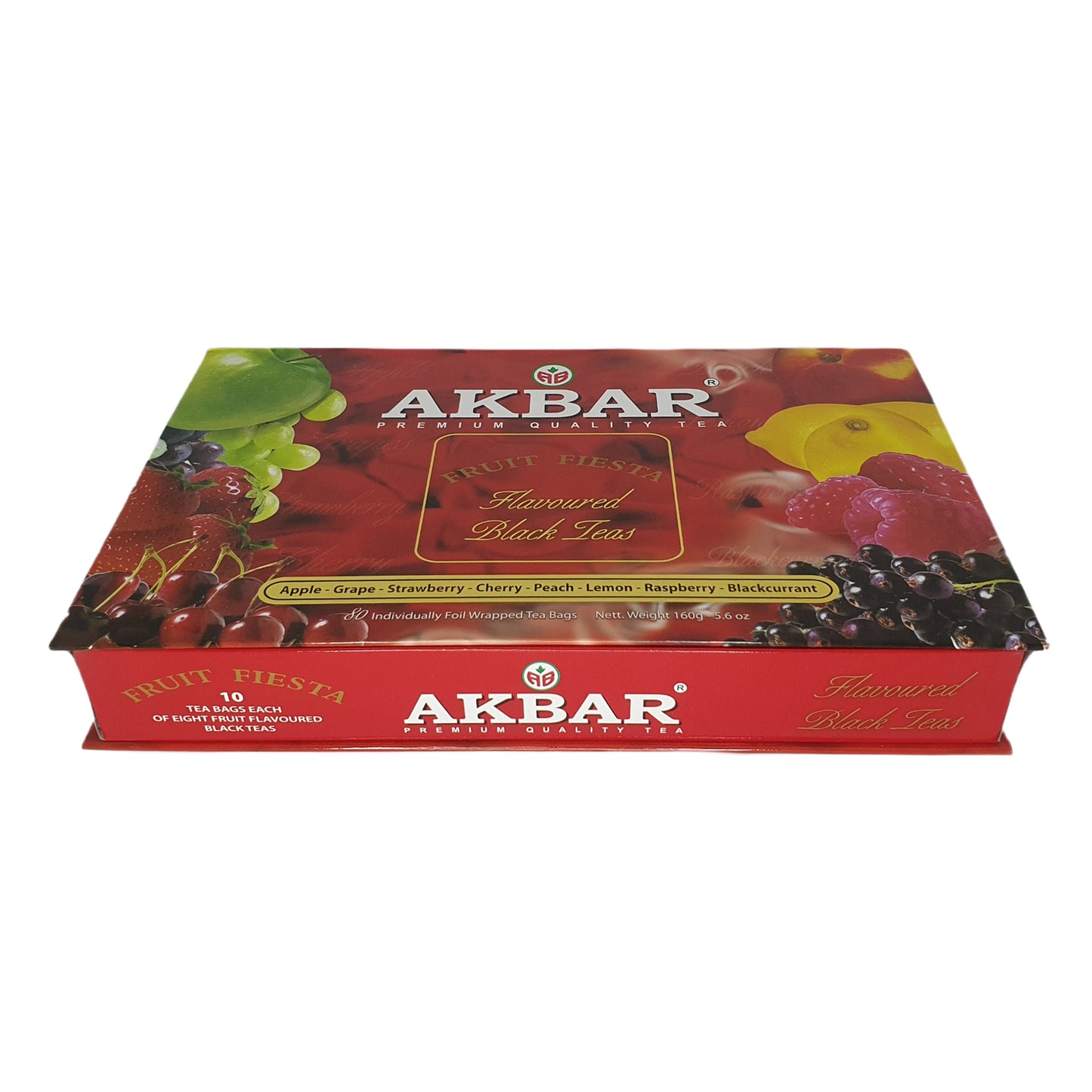 Akbar Fruit Fiesta Flavoured Black Tea Gift Box 80 Tea Bags (160g)