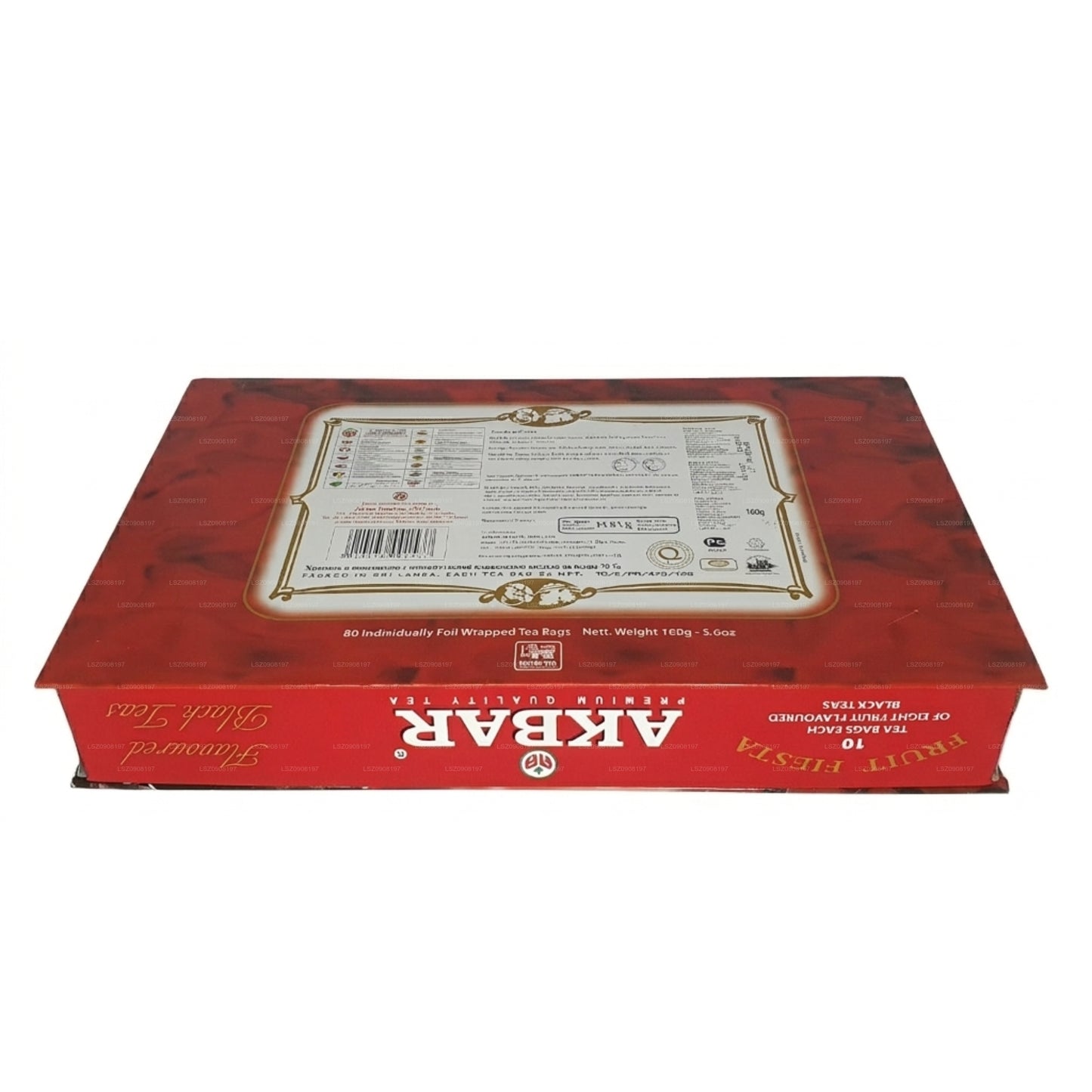 Akbar Fruit Fiesta Aromatizzato Tè Nero Confezione Regalo 80 Bustine di Tè (160g)