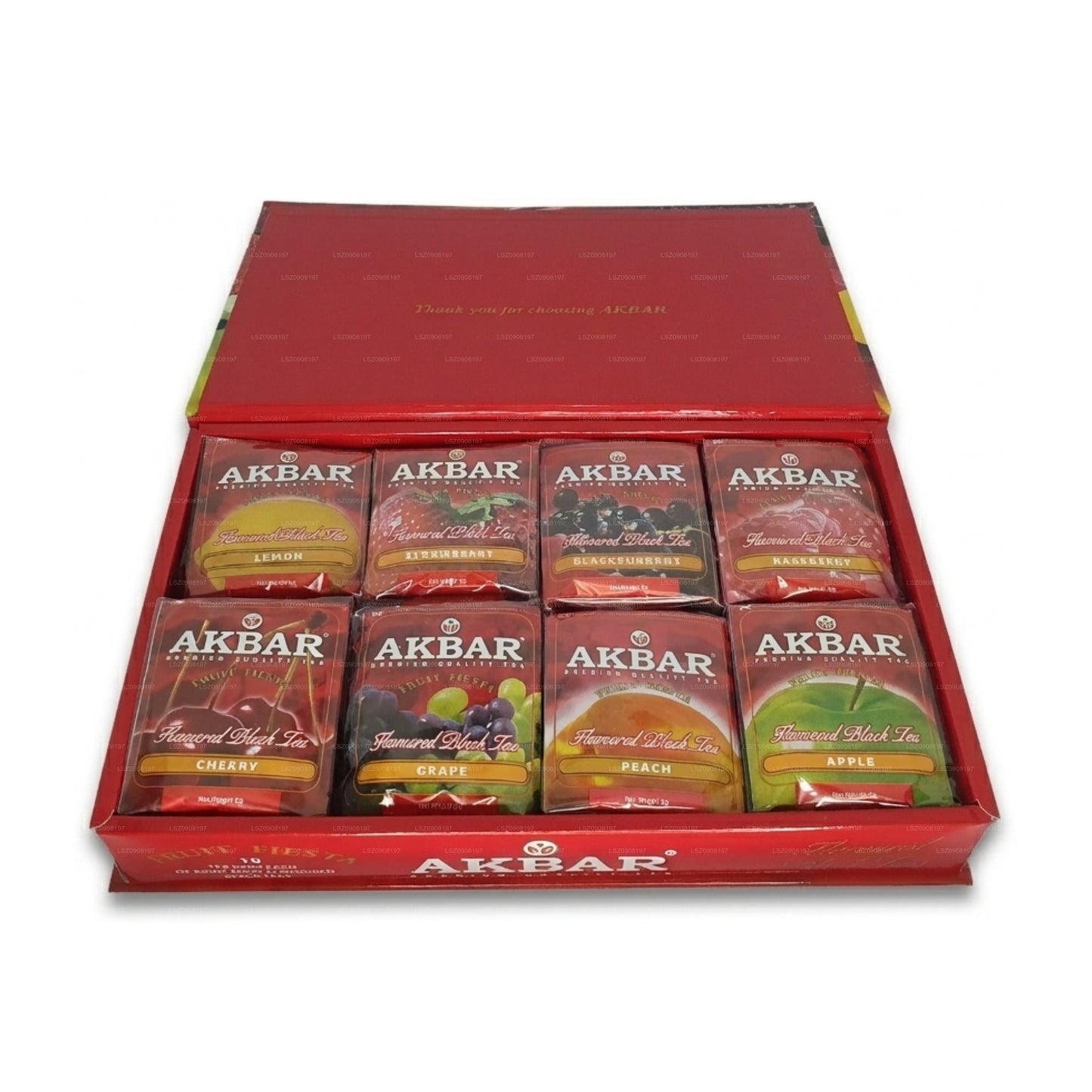 Akbar Fruit Fiesta Aromatizzato Tè Nero Confezione Regalo 80 Bustine di Tè (160g)