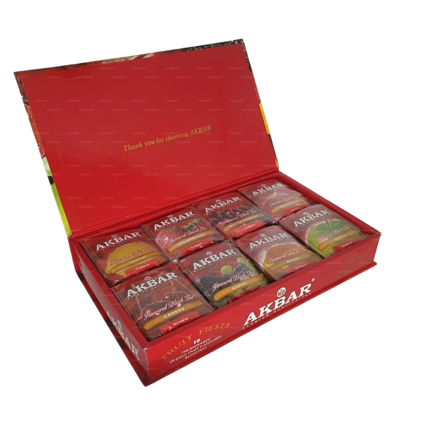Akbar Fruit Fiesta Aromatizzato Tè Nero Confezione Regalo 80 Bustine di Tè (160g)