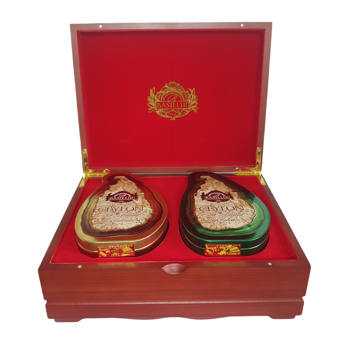 Basilur Wooden Presenter 2 in 1 "Island of Tea Wooden Presenter" (200g)