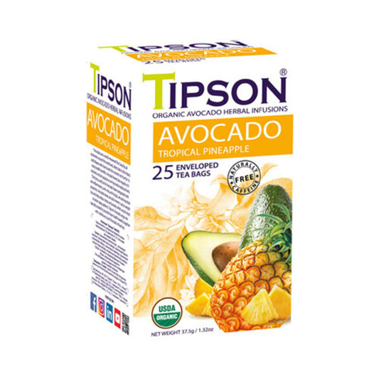 Tipson Organic Avocado and Tropical Pineapple Tea (37.5g) 25 Tea Bags