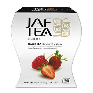 Jaf Tea Black Strawberry & Raspberry paper packing (100g)