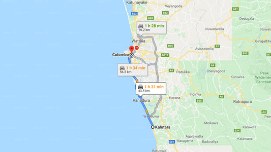 Kalutara City to Colombo City Private Transfer