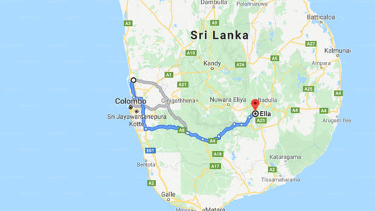 Transfer between Colombo Airport (CMB) and Aloft Grand Hotel, Ella