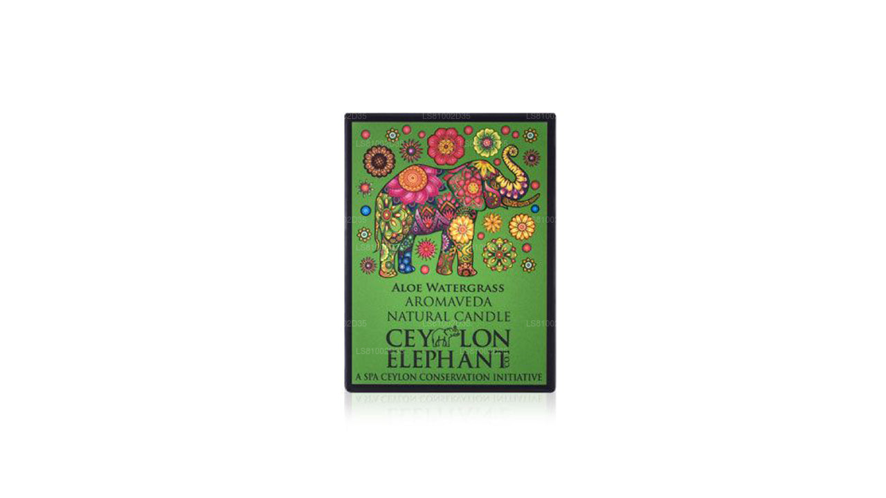 Spa Ceylon Ceylon Elephant Aloe Water Grass - Aromaveda Natural Candle (50g)