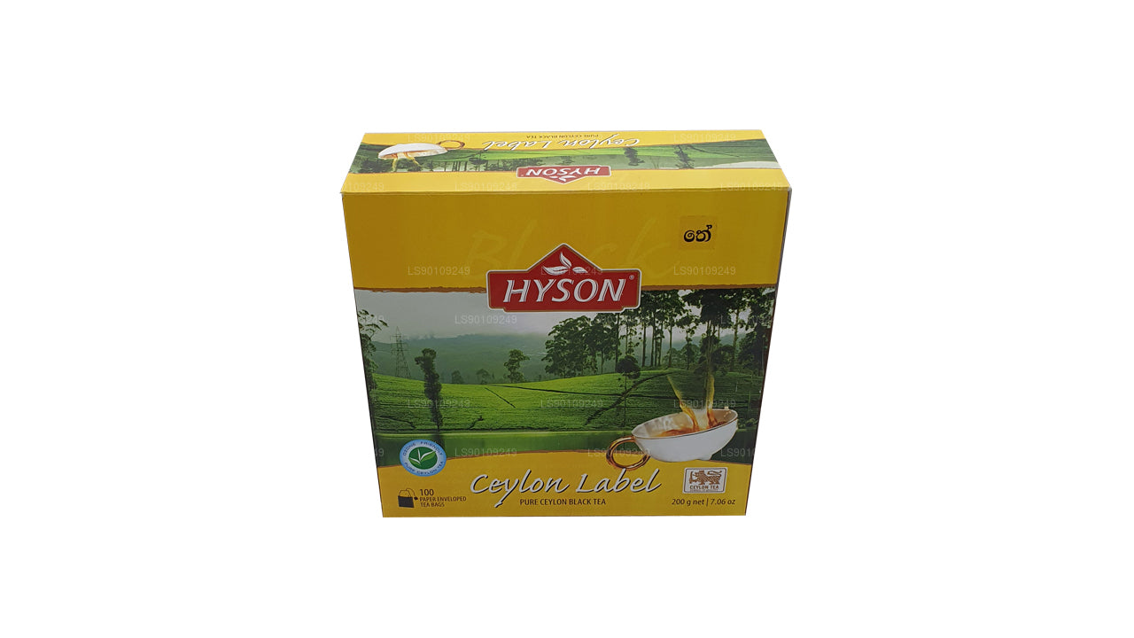 Hyson Ceylon Label BOPF (200g) 100 Tea Bags