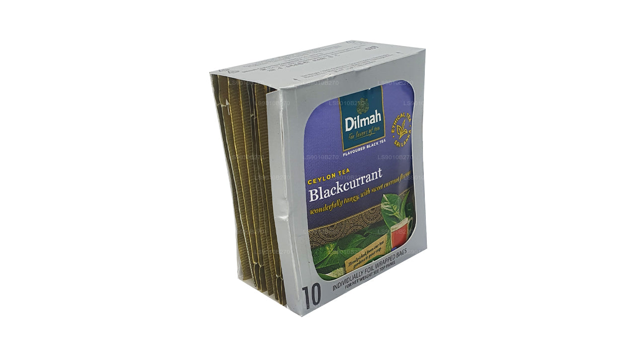 Dilmah Blackcurrent Tea (20 g) 10 bustine di tè confezionate singolarmente